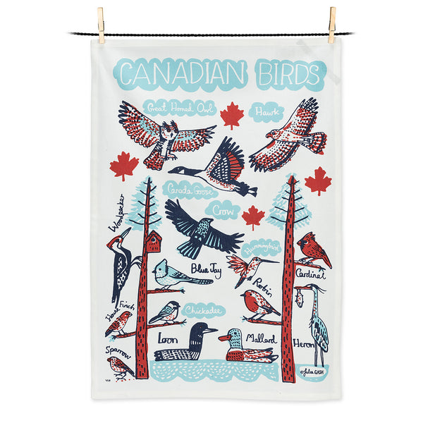 Canadian Birds Tea Towel - Flamingo Boutique