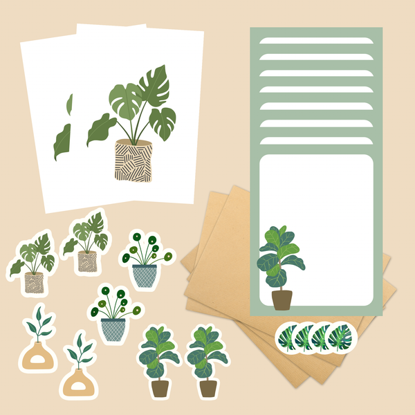 Plant Stationery Set