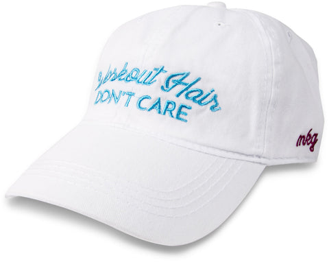 Workout Hair Don't Care Baseball Hat - Flamingo Boutique