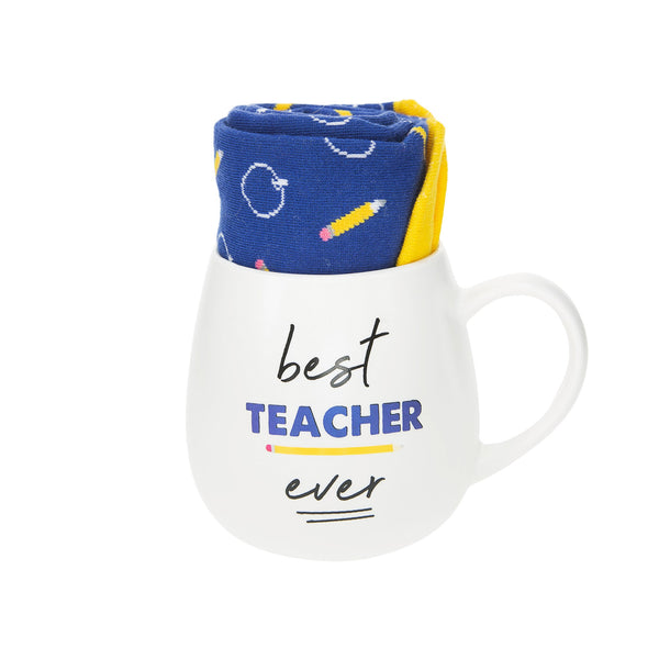 Best Teacher Mug and Sock Gift Set