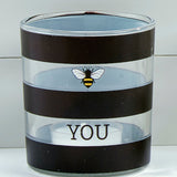 Bee Themed Glass Votives