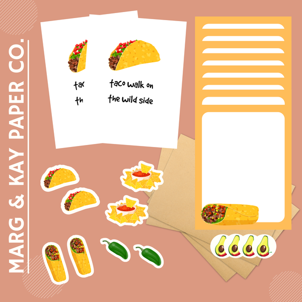 Taco Stationary Set
