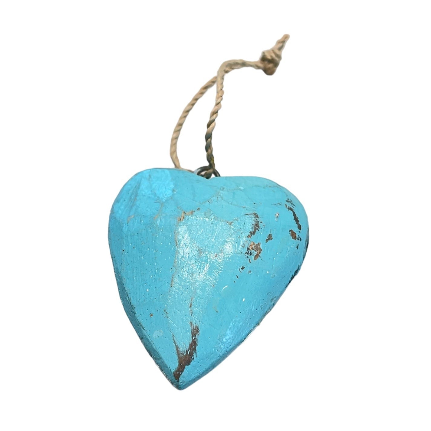 Small Hanging Wooden Rounded Heart