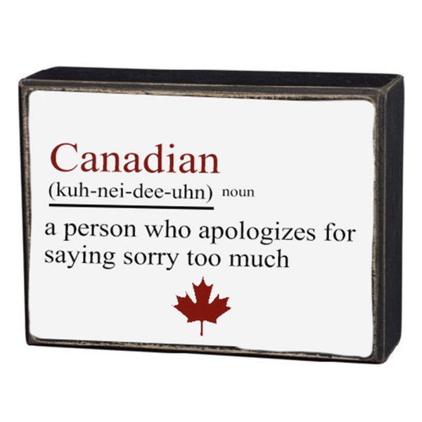 Canadian Box Sign