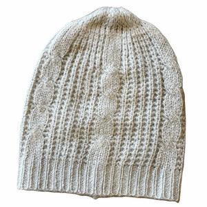 Simple Cable Knit Hat 