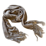 Simple Knit Scarf With Tassles