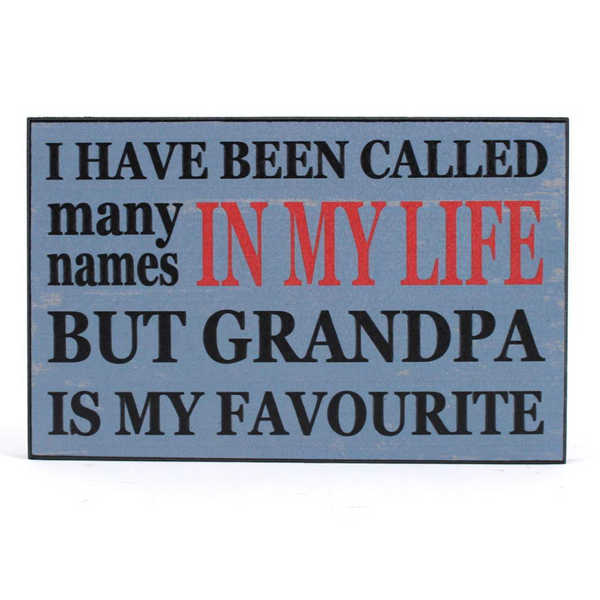 Many Names - Grandpa Sign