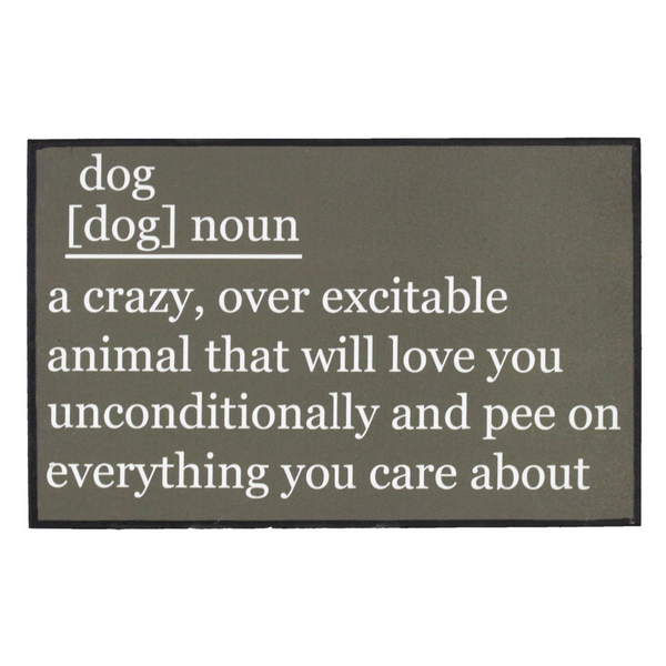Dog Definition Shelf Sign