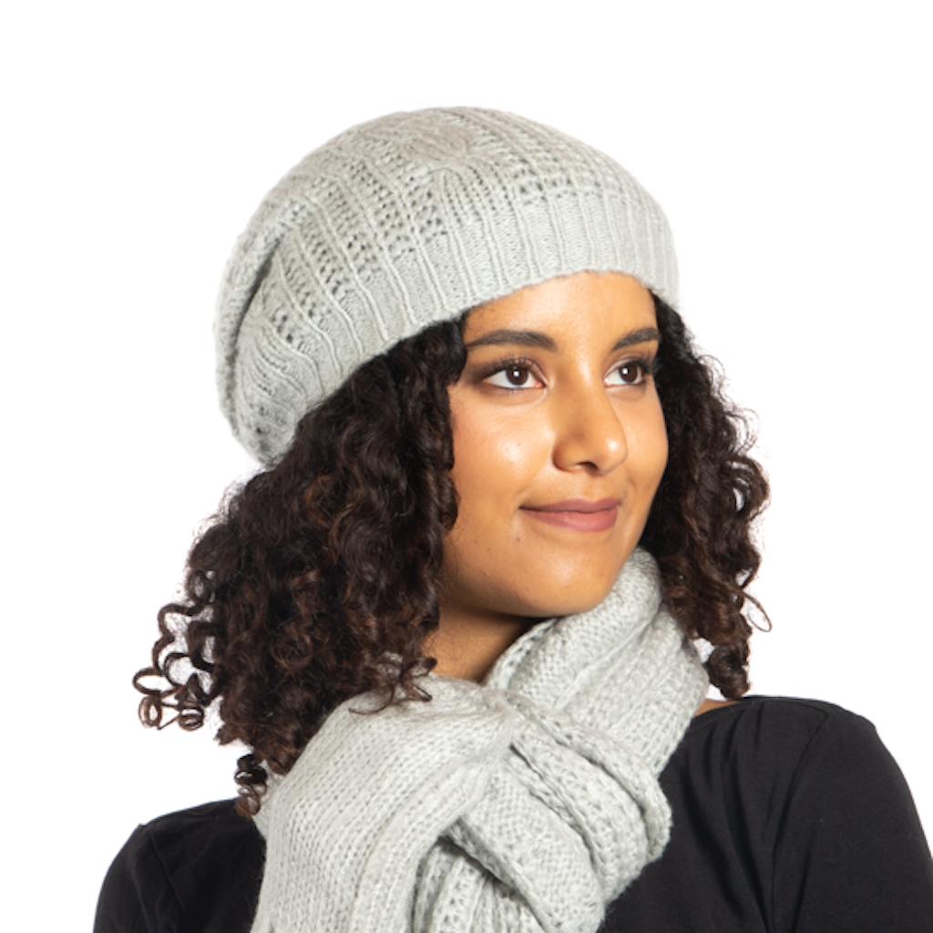 Simple Cable Knit Hat