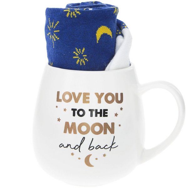 Love You To The Moon And Back Mug and Sock Gift Set