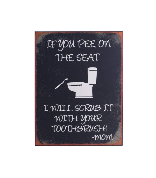 Pee On The Seat Sign