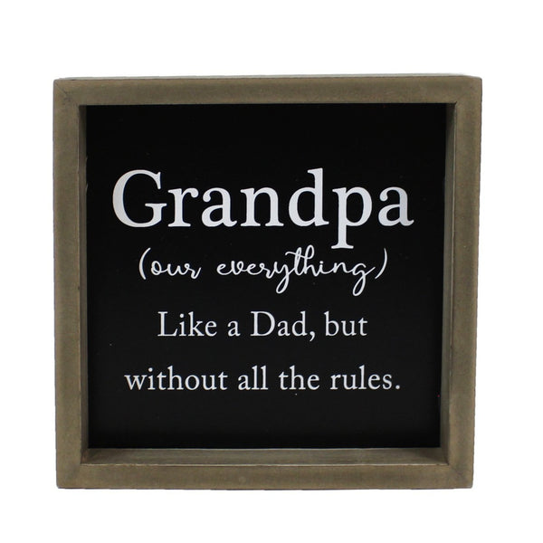 Grandpa Block Sign