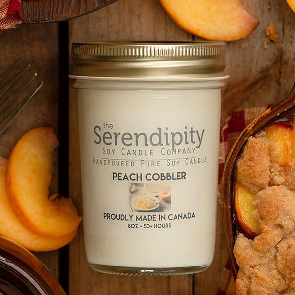 Peach Cobbler Soy Candle