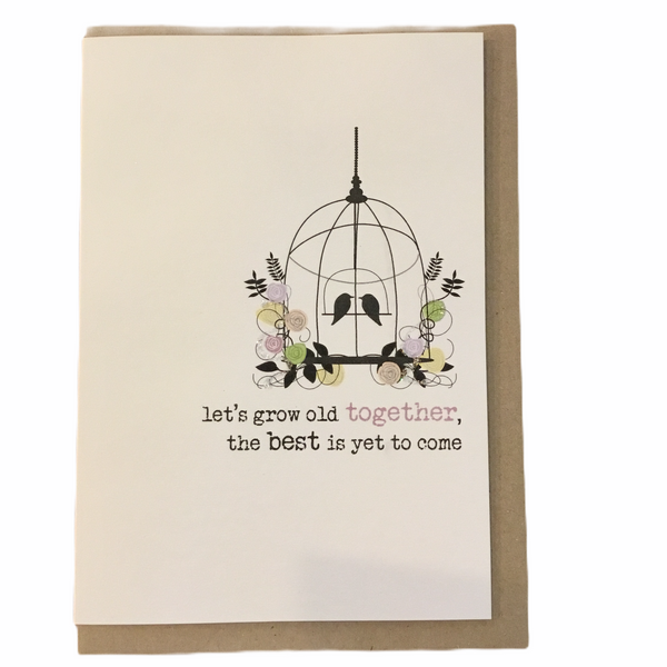 Let's Grow Old Together Card - Flamingo Boutique