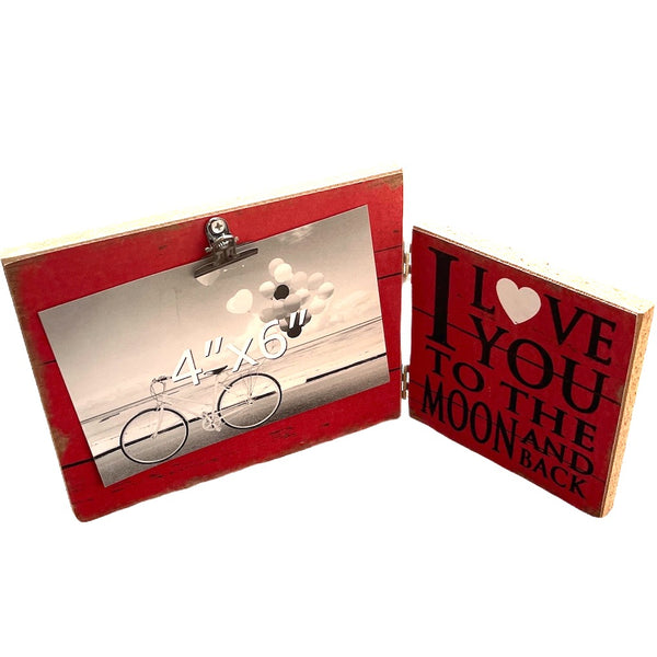 Love You To The Moon & Back Photo Clip Frame