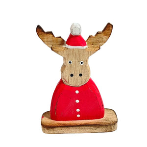 Red Deer In Santa suit Decoration 