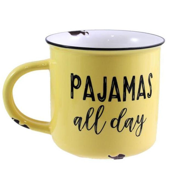 'Pajamas All Day' Mug - Flamingo Boutique