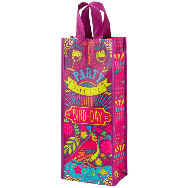 Party Like It's Your Bird-Day Wine Bag - Flamingo Boutique