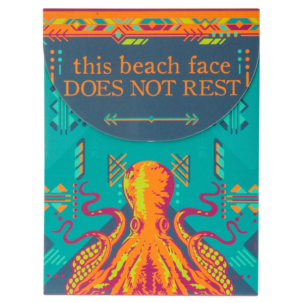 This Beach Face Does Not Rest - Octopus Pocket Notepad - Flamingo Boutique