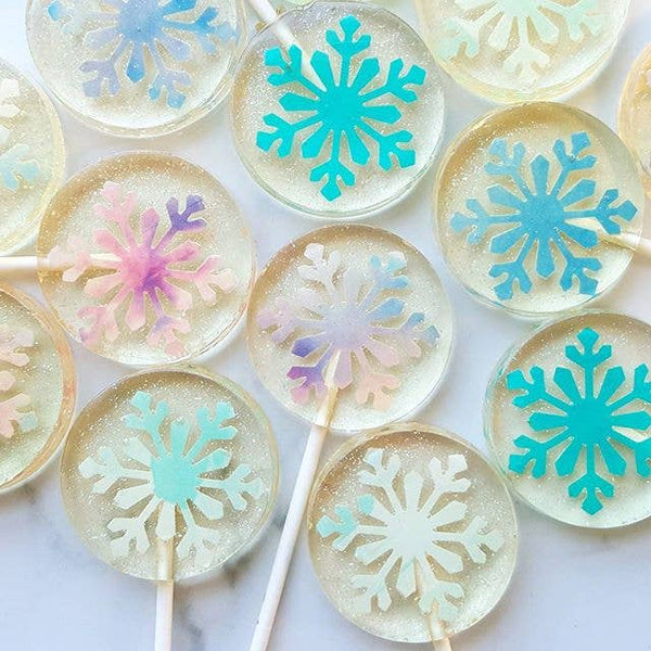 Pastel Snowflake Lollipop