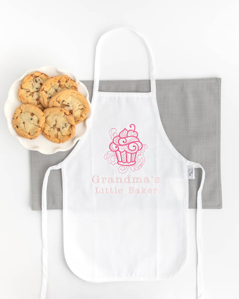 "Grandma's Little Baker" Apron for Toddlers