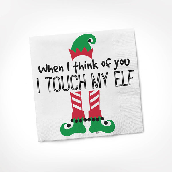 Touch My Elf COCKTAIL NAPKIN