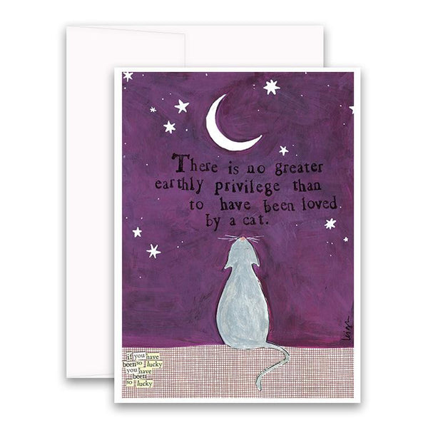 Loved By A Cat Card