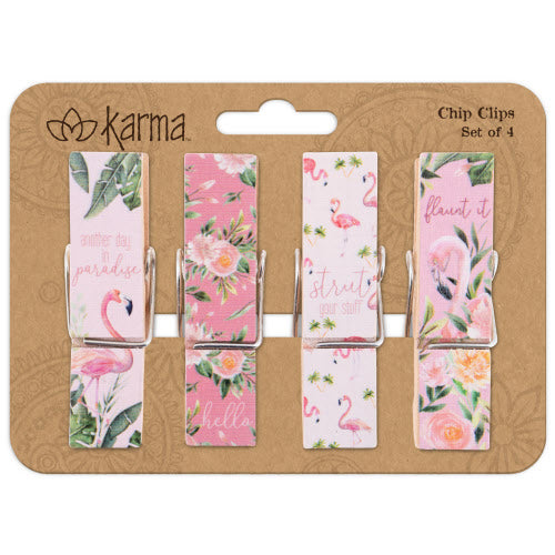 Flamingo Chip Clips - Set Of 4 - Flamingo Boutique