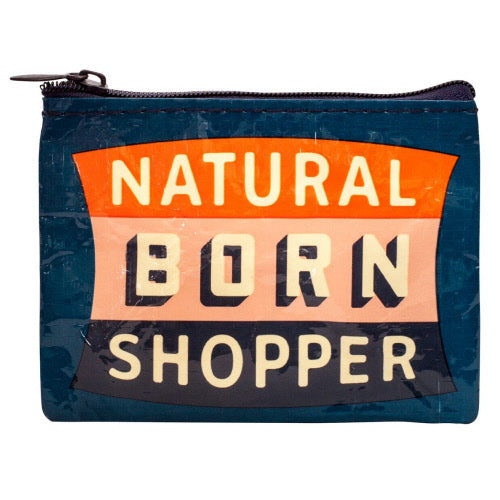 Natural Born Shopper Coin Purse - Flamingo Boutique